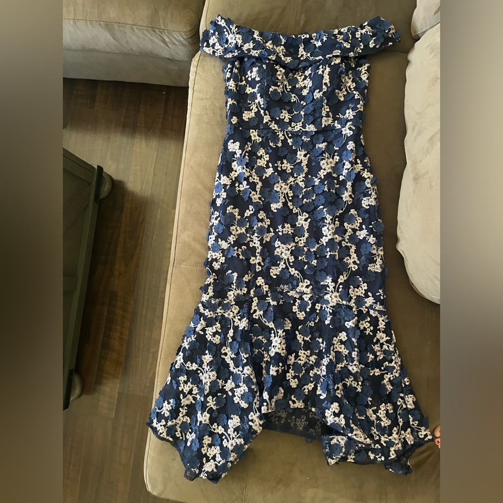 Xscape Off-the-Shoulder Midi Dress - Picture 4 of 6
